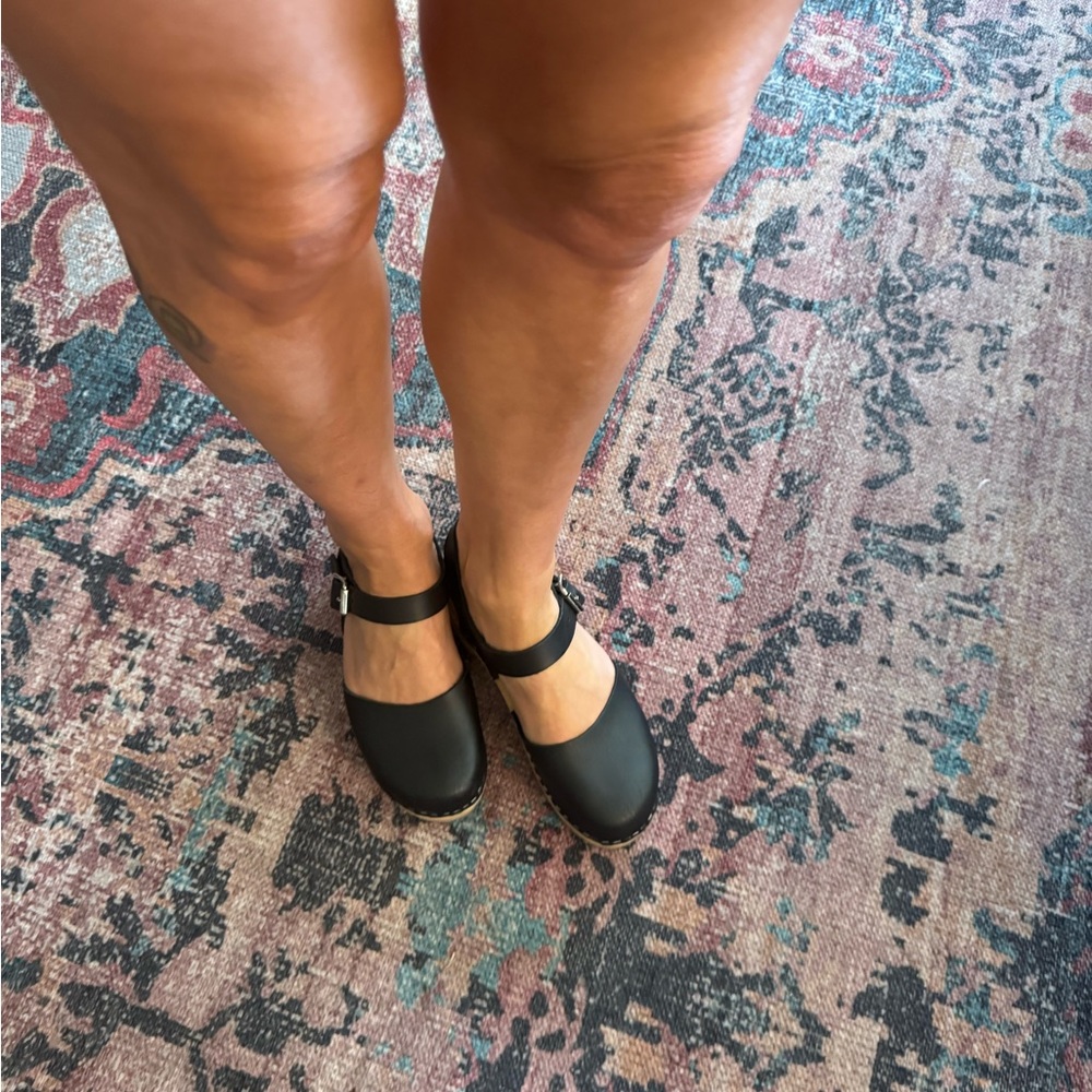 MIA Black Clog Swedish shoes